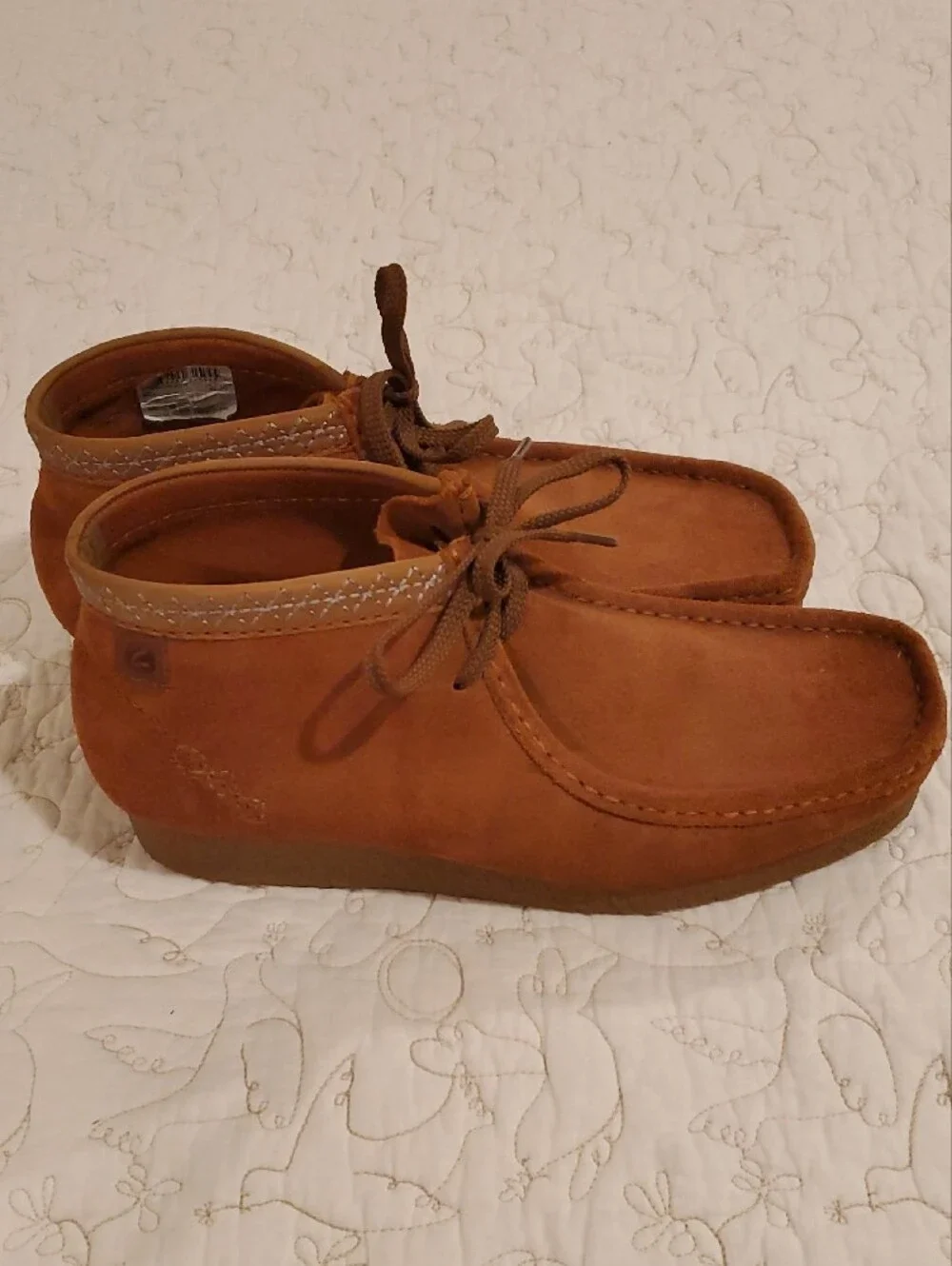 Men's Suede Chukka Boots in Chestnut Brown. Clarks Collection. 8.5